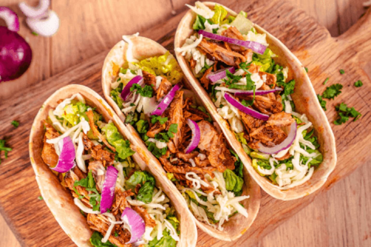 Tacos de carnitas mijotés